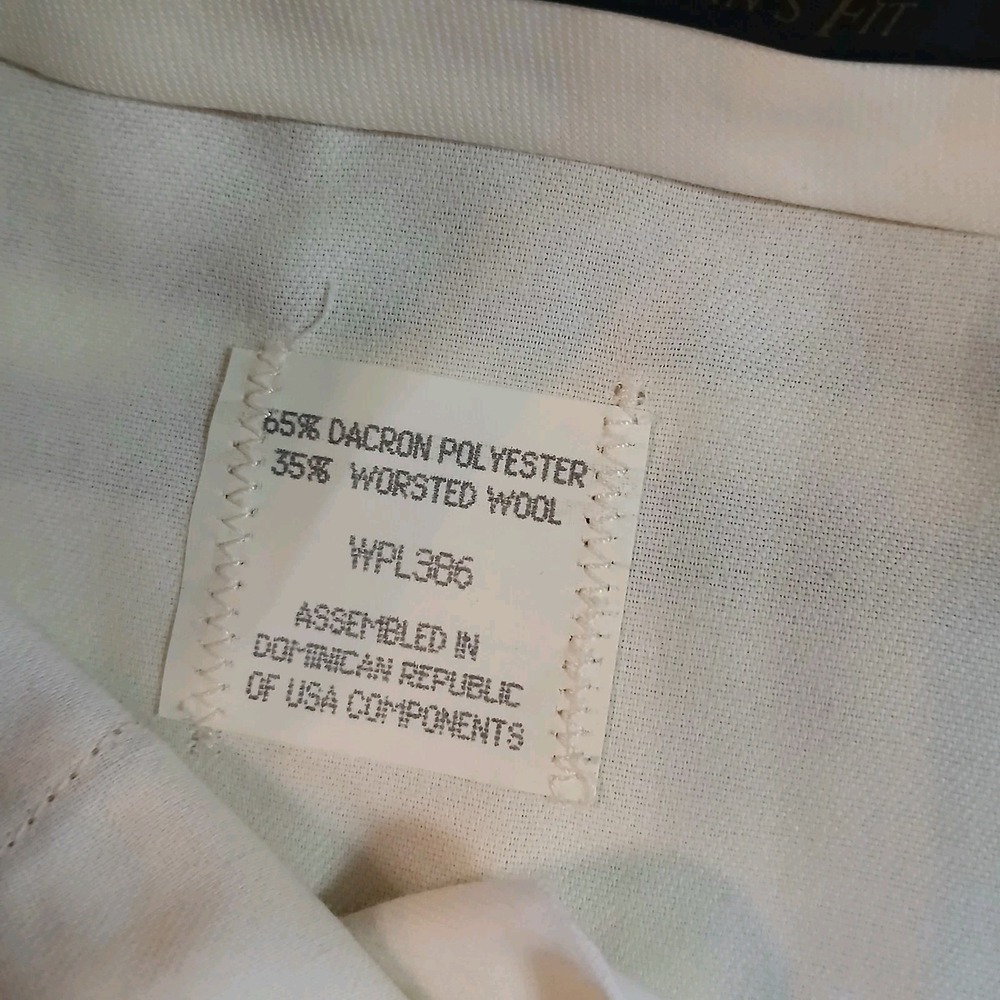 Haggar Dress Pants Gentleman's Fit Khaki Pleated 36x30 Polyester Wool Blend - Picture 8 of 10